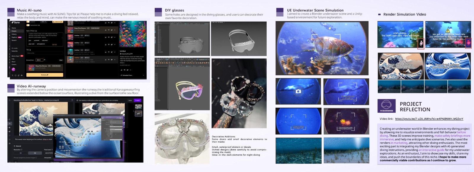 Ocean Sense portfolio process layout 6